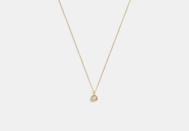 Halo Round Pendant Necklace