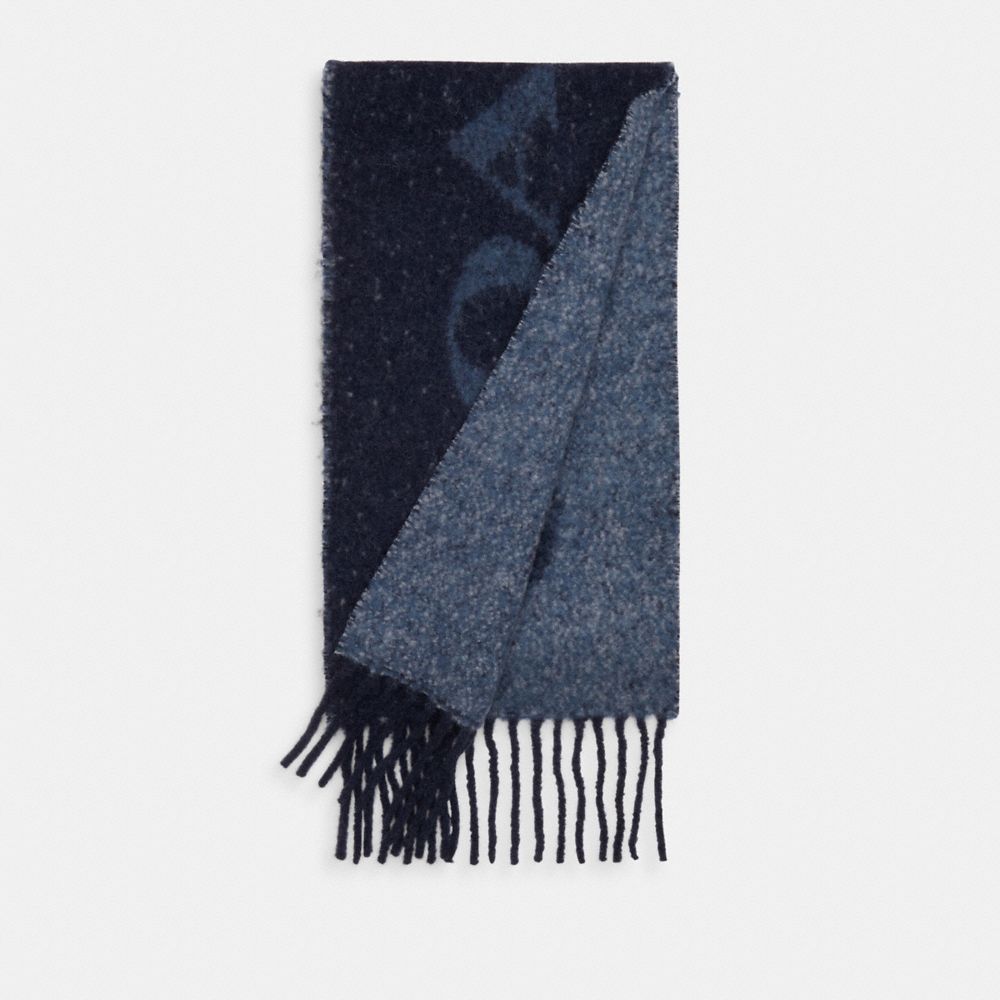 Coach Oversized Muffler Midnight Navy