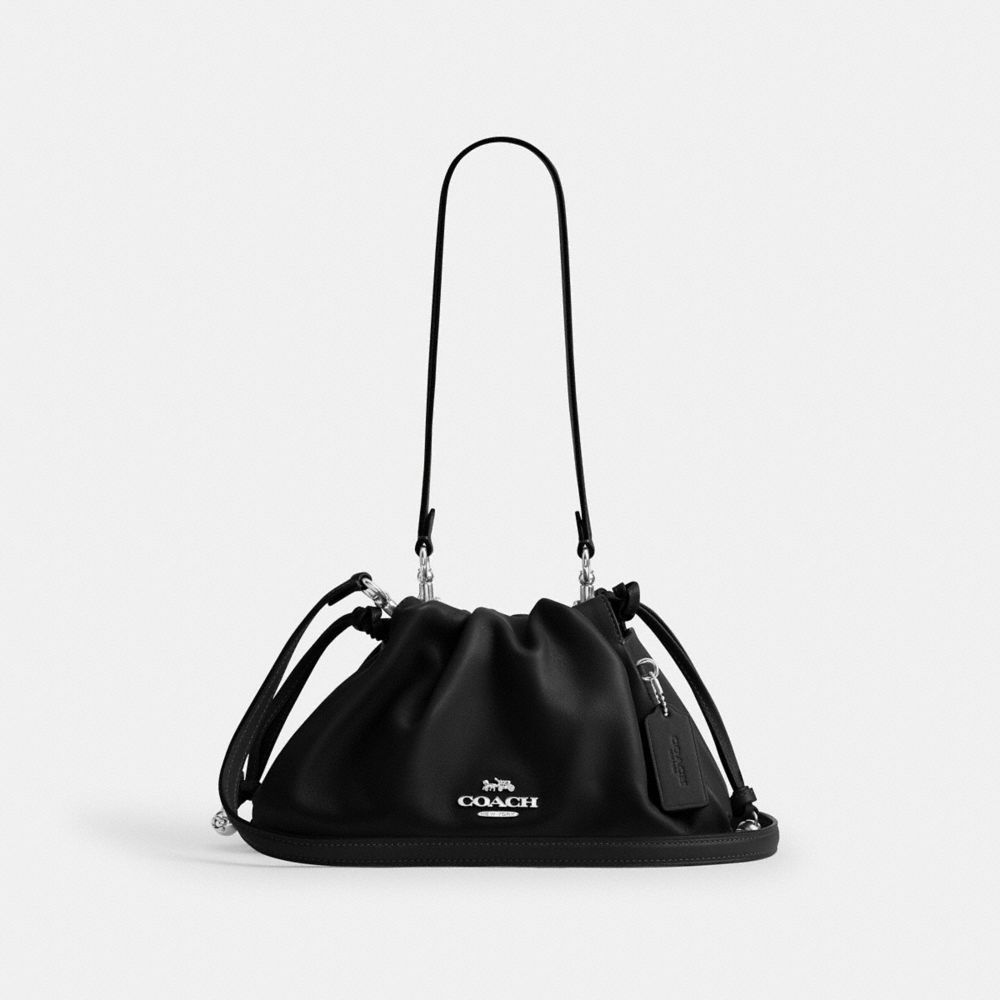 Coach Faye Shoulder Bag Silver Black