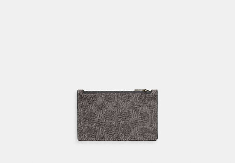 Zip Card Case In Signature Canvas