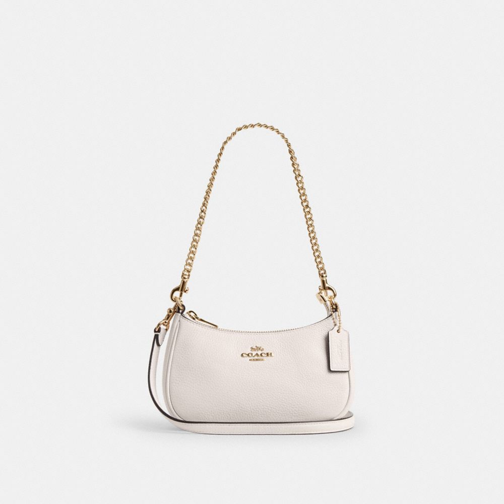 Coach Teri Mini Crossbody Bag Gold Chalk