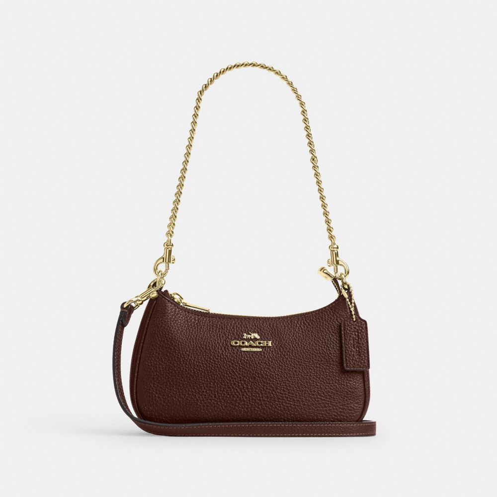 Coach Teri Mini Crossbody Bag Gold Maple