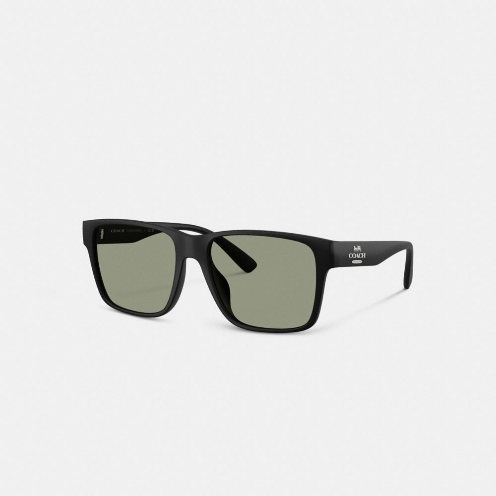 Coach Square Sunglasses Matte Black