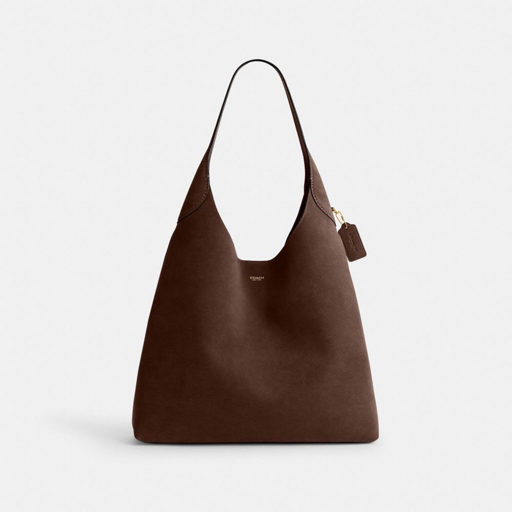 Coach Brooklyn Shoulder Bag 39 Brass Dark Chocolate