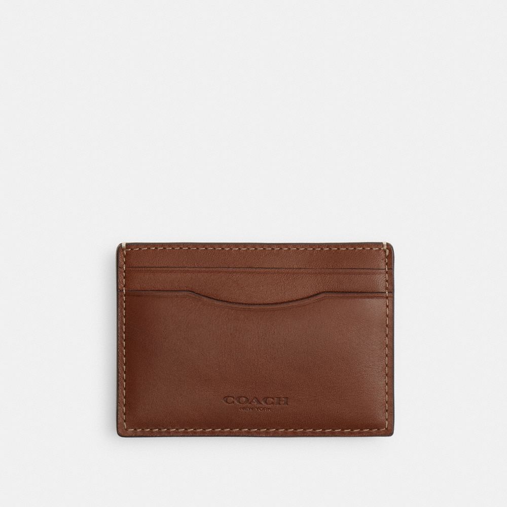 Coach Money Clip Card Case Redwood
