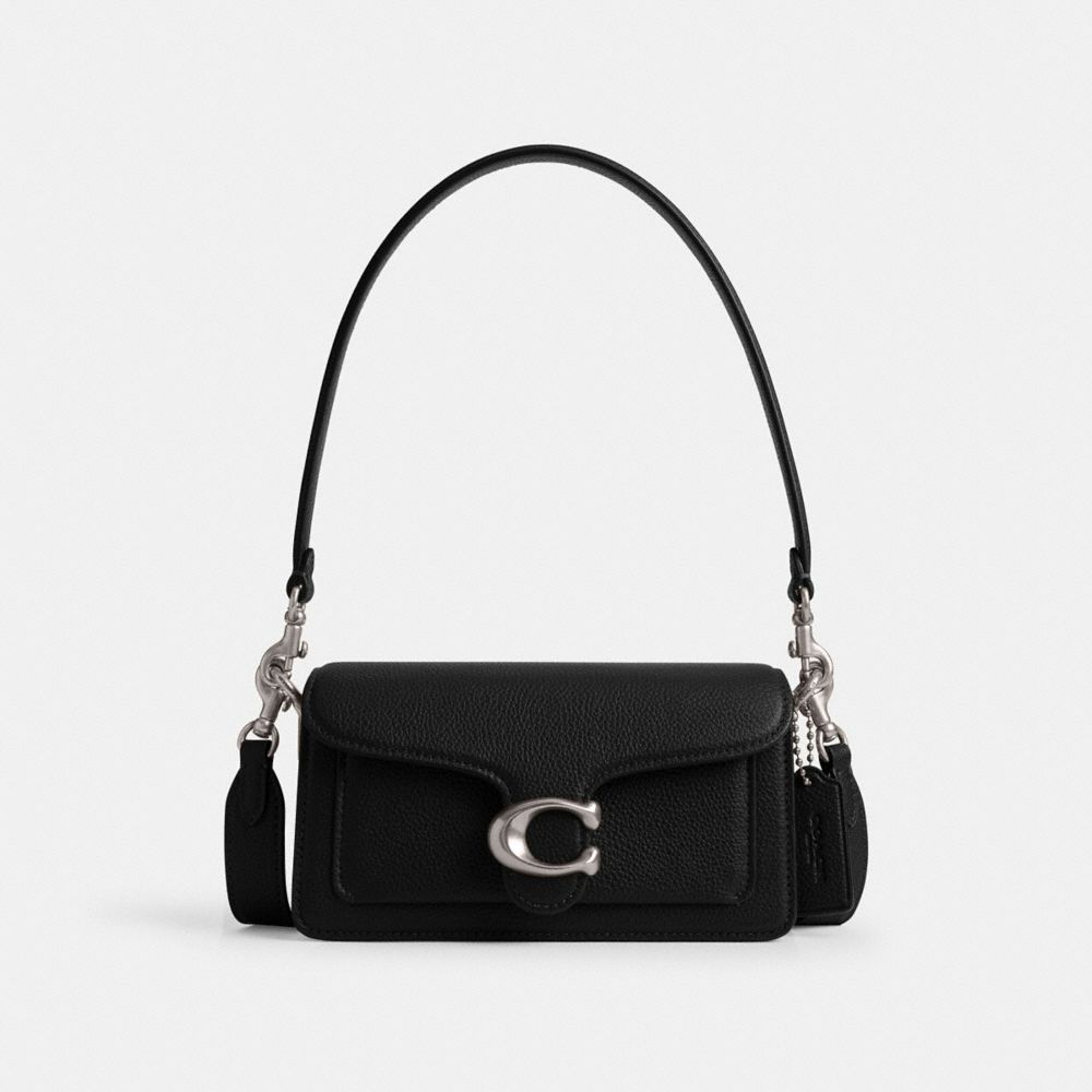 Coach Tabby Shoulder Bag 20 Silver Black