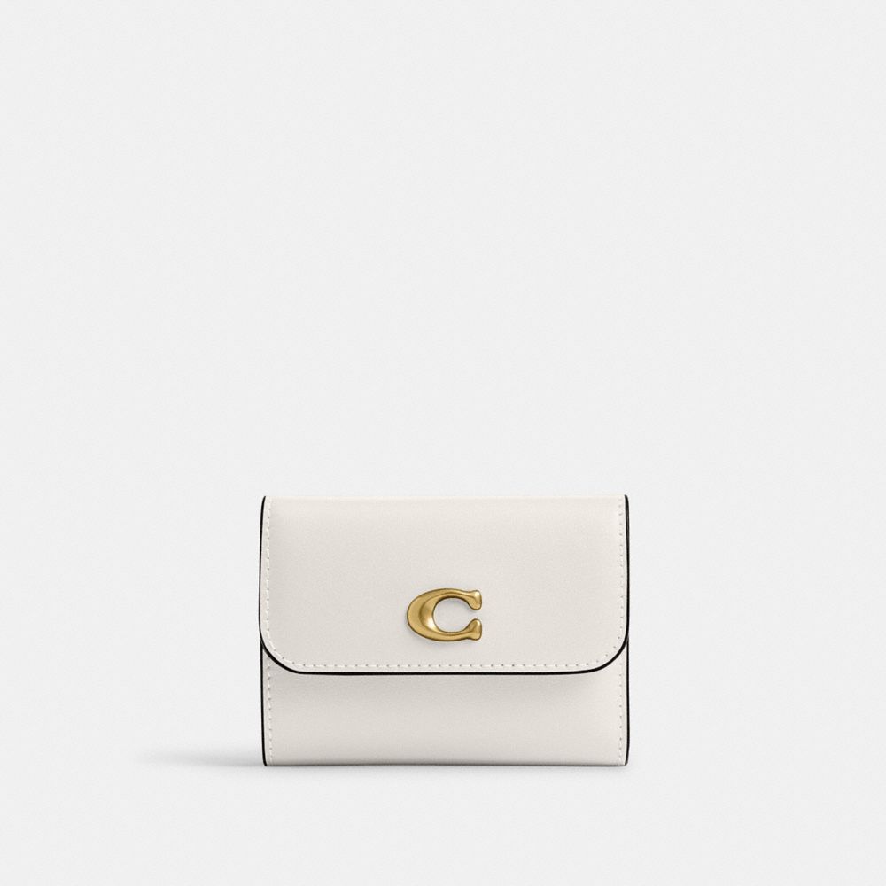 Coach Essential Card Holder Wallet Brass Chalk
