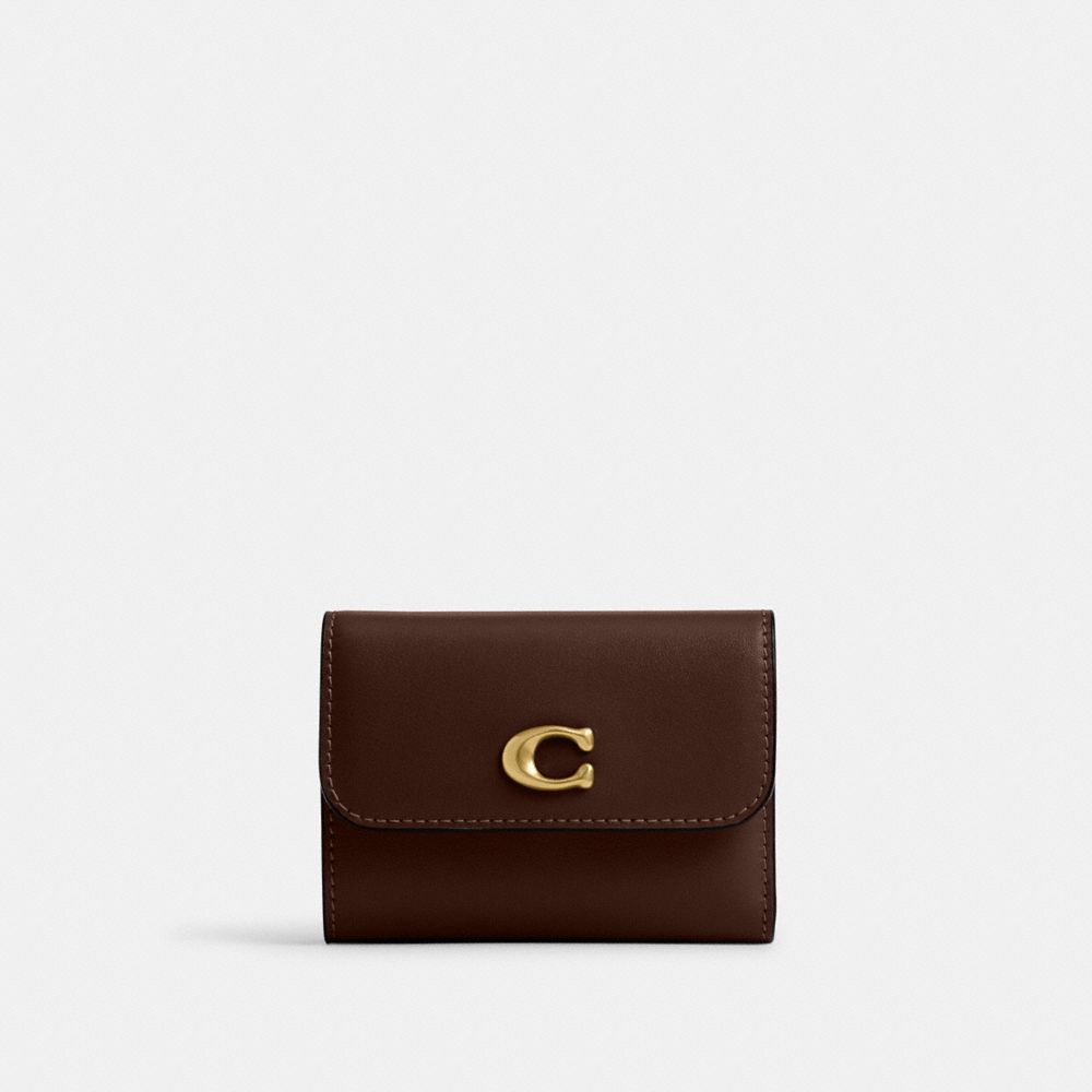 Coach Essential Card Holder Wallet Brass Maple