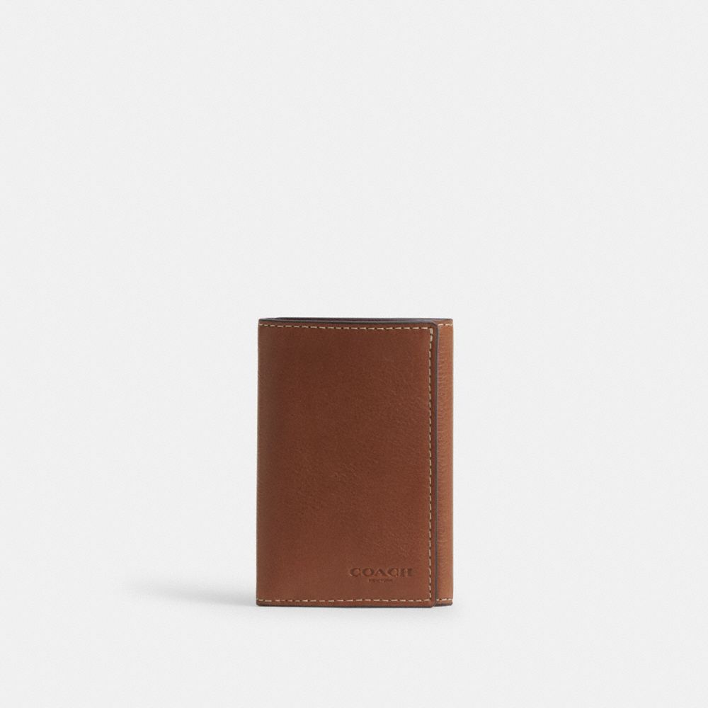 Coach Trifold Wallet Redwood