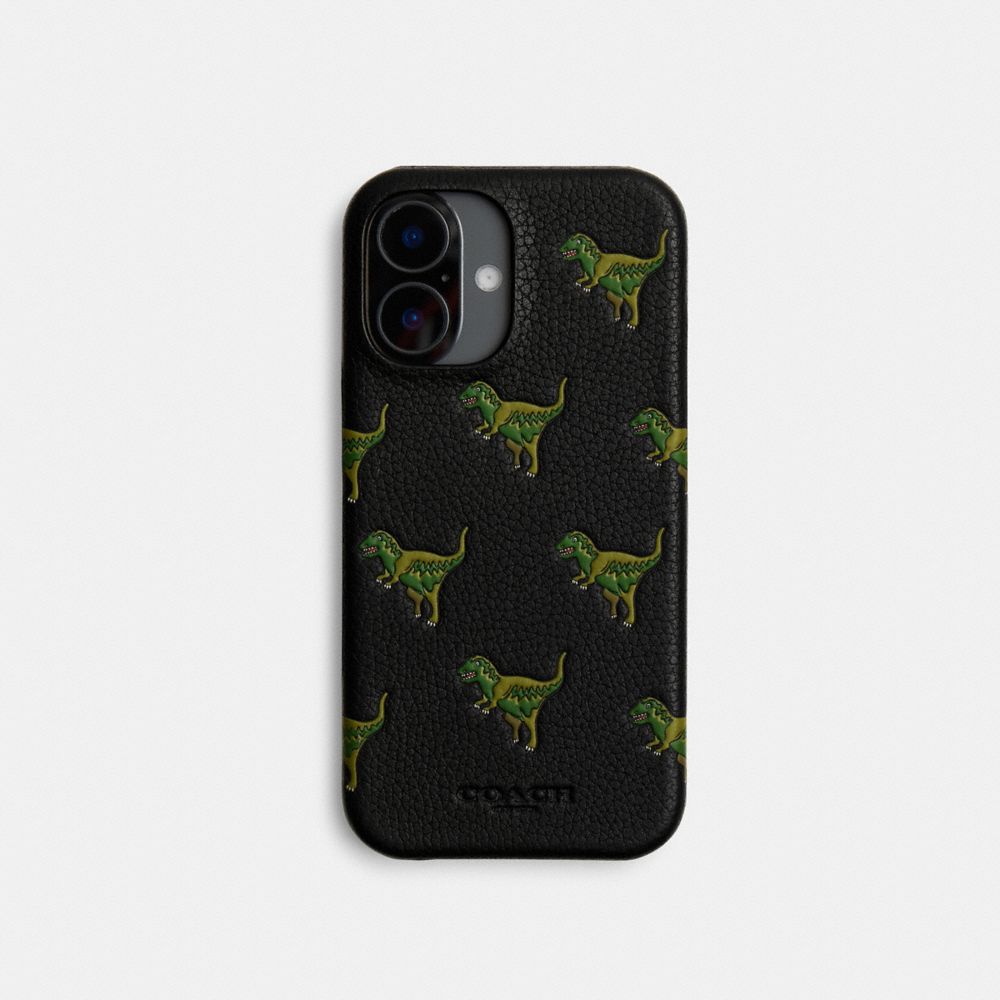 Coach Iphone 16 Case With Rexy Black