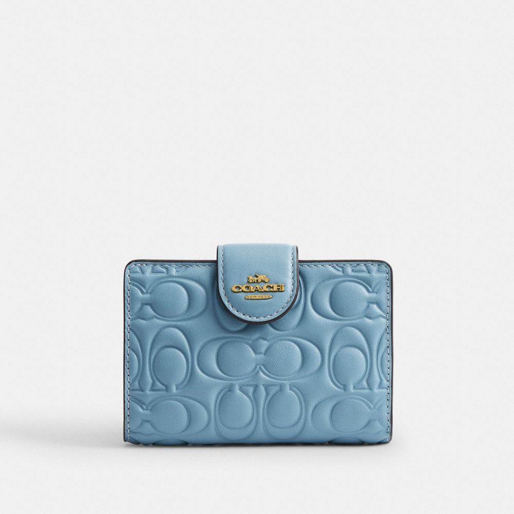 Medium Corner Zip Wallet In Signature Leather