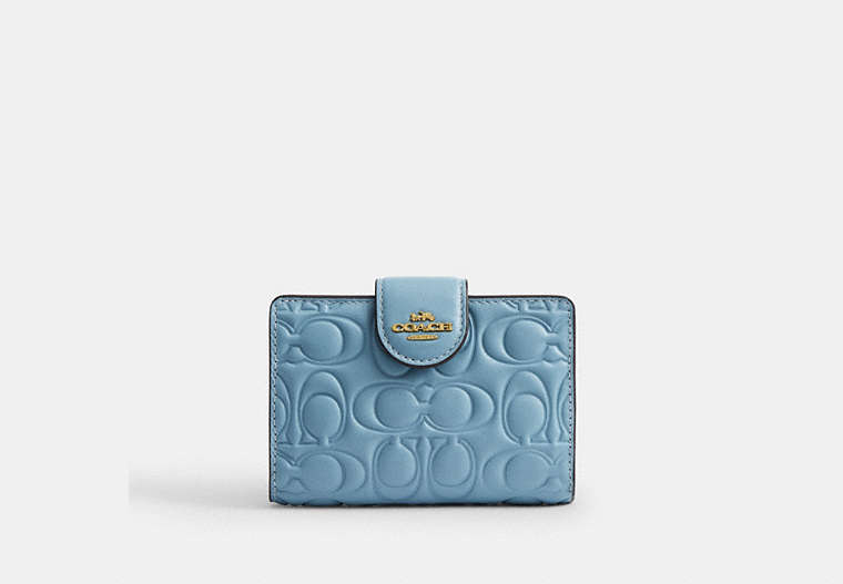 Medium Corner Zip Wallet In Signature Leather
