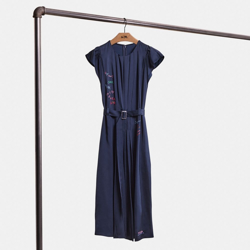 Restored Sleeveless Pleated Dress