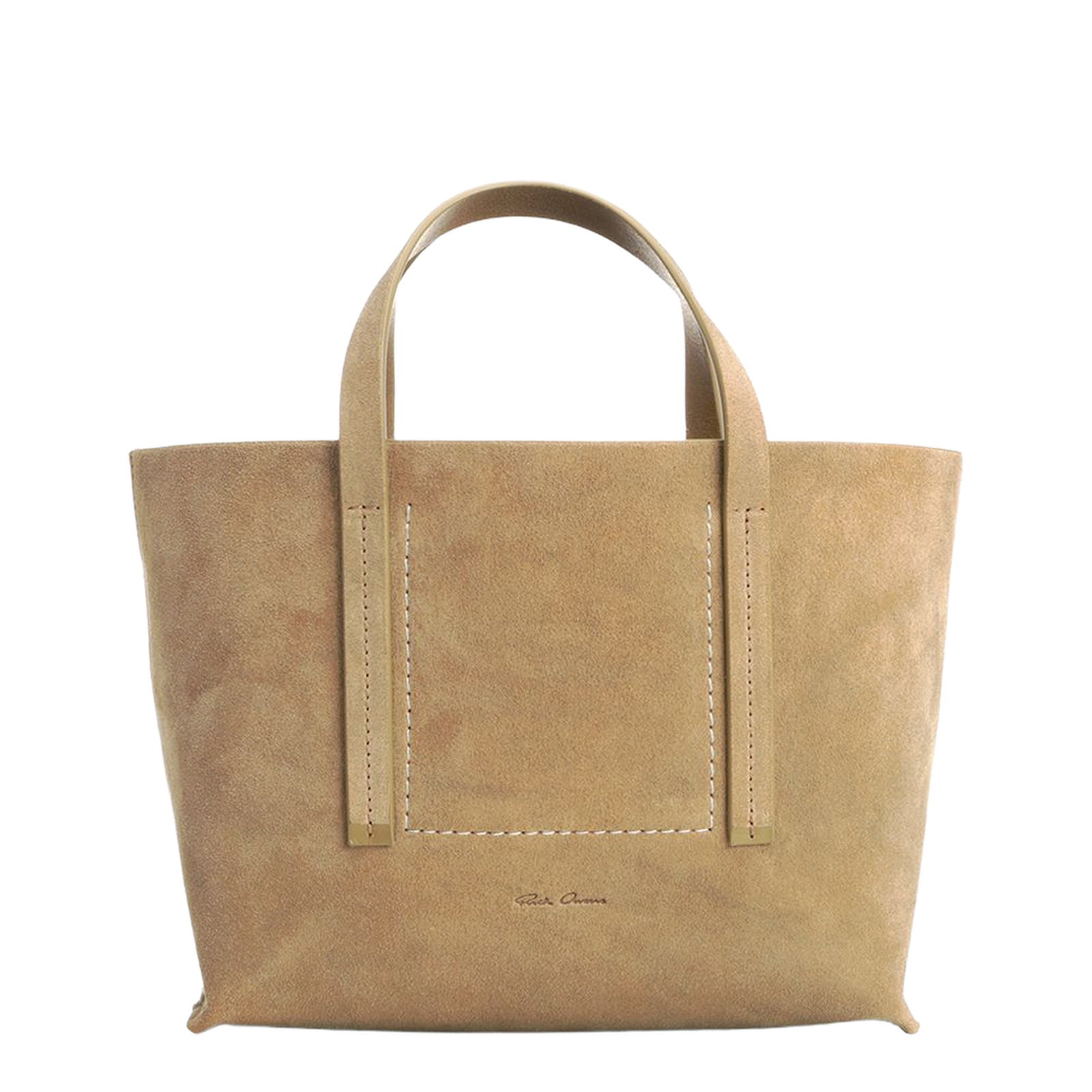 Temple Mini Sumi Suede Leather Shopper Bag - Sumi Brown