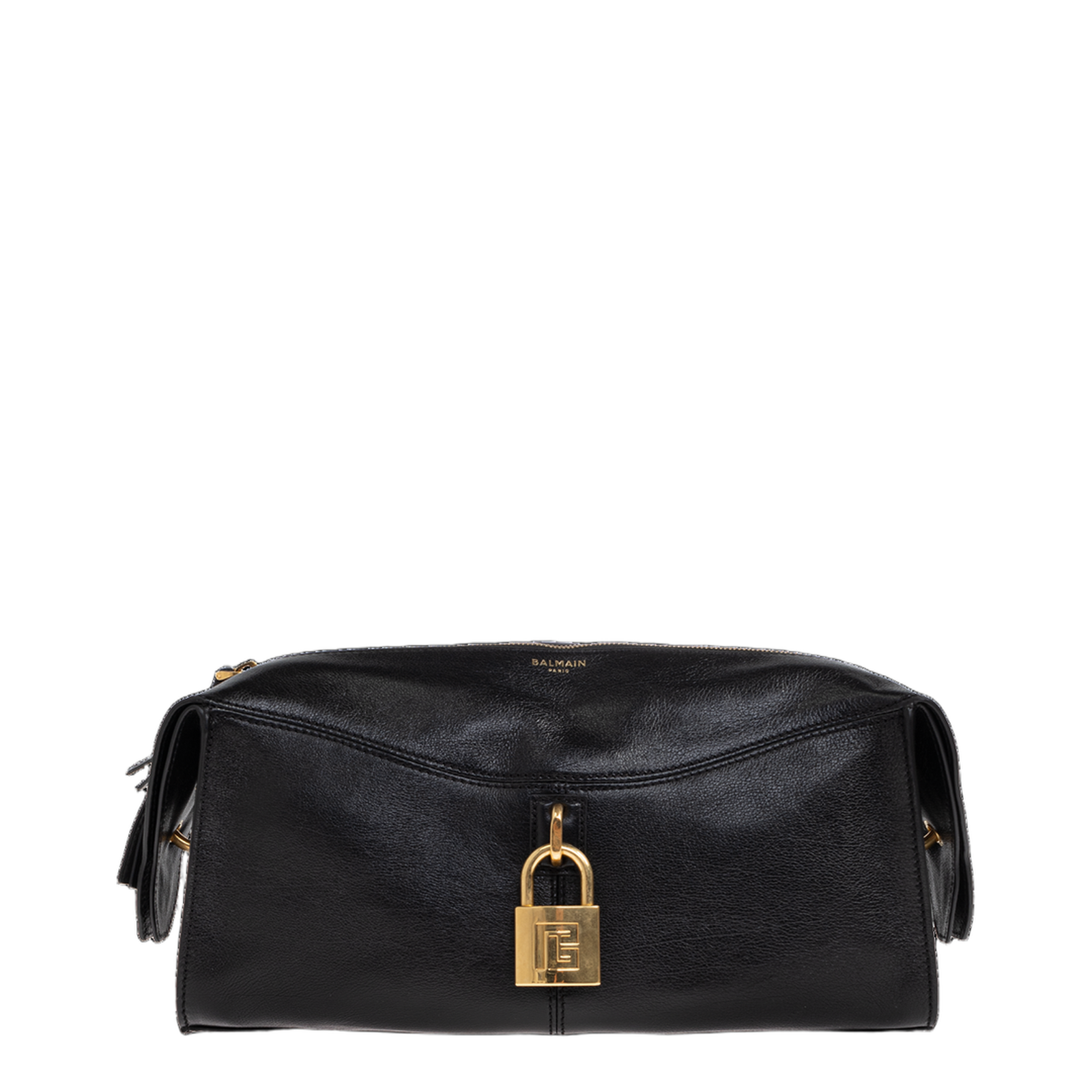 Pulse Leather Shoulder Bag Black