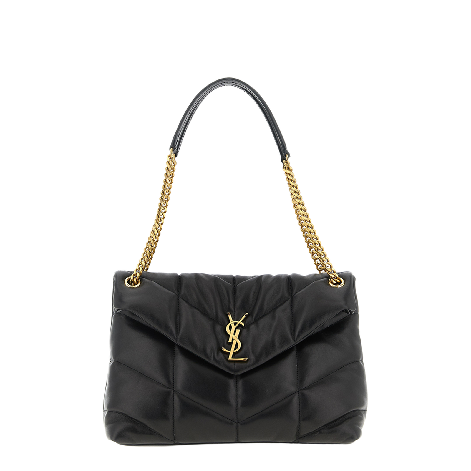 Puffer Medium Nappa leather Shoulder Bags - Black