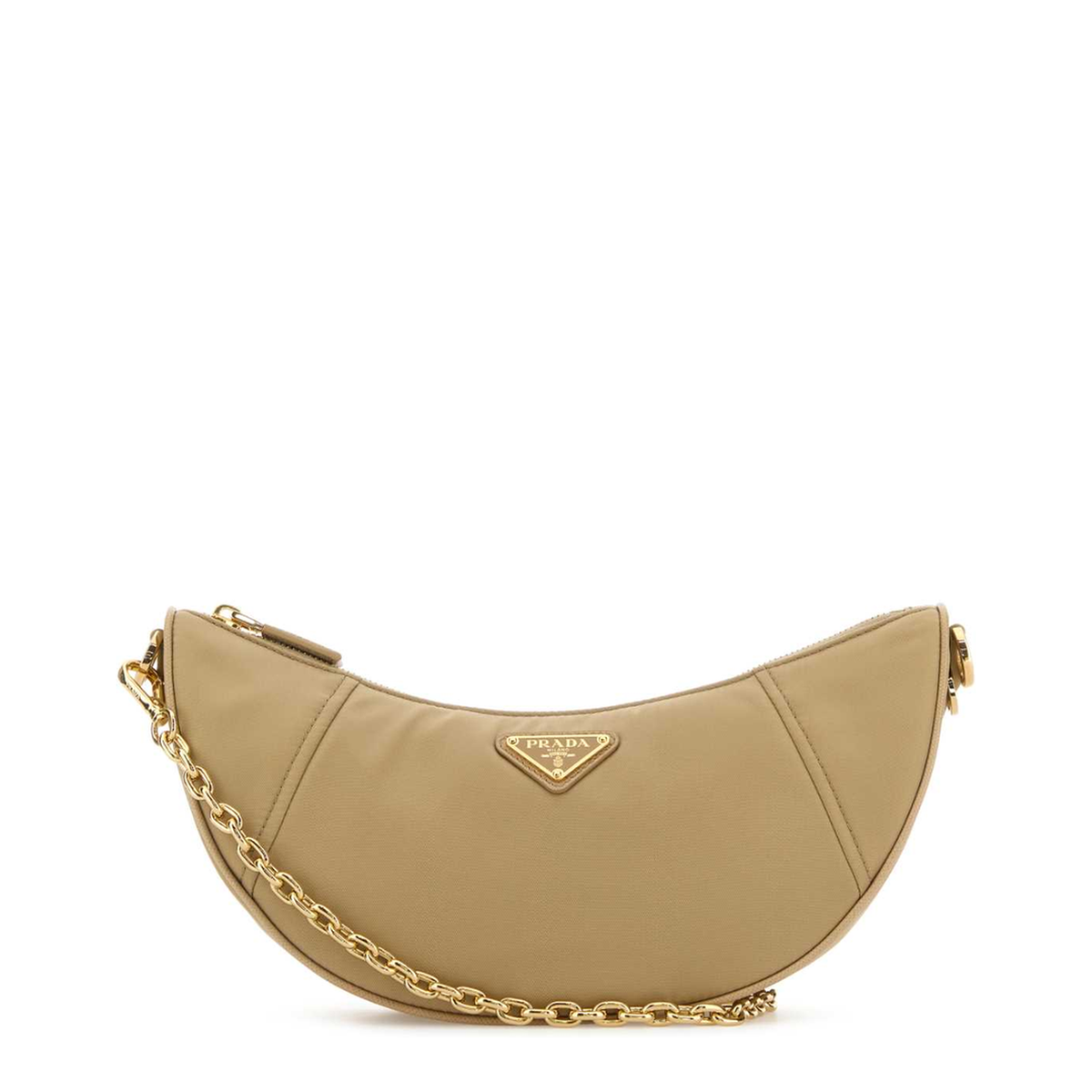 Demi Lune Re-Nylon Shoulder Bags - Beige