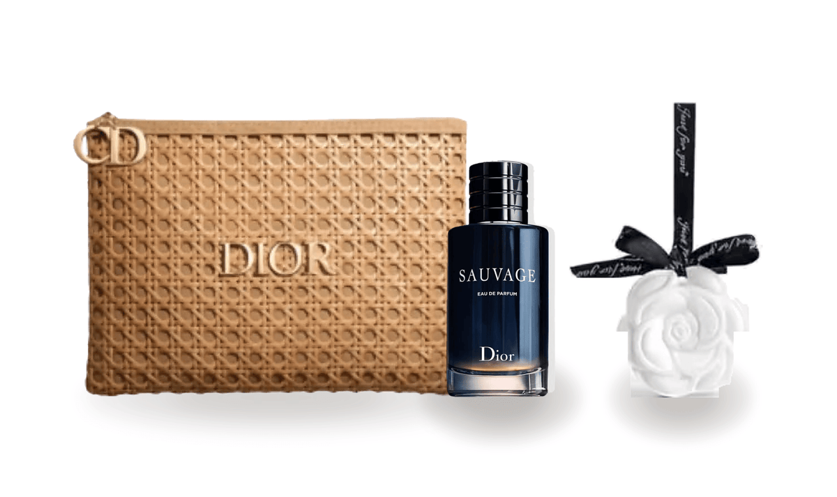Dior gift set for him (Dior Solar pouch+ Dior sauvage edp 10 ml)