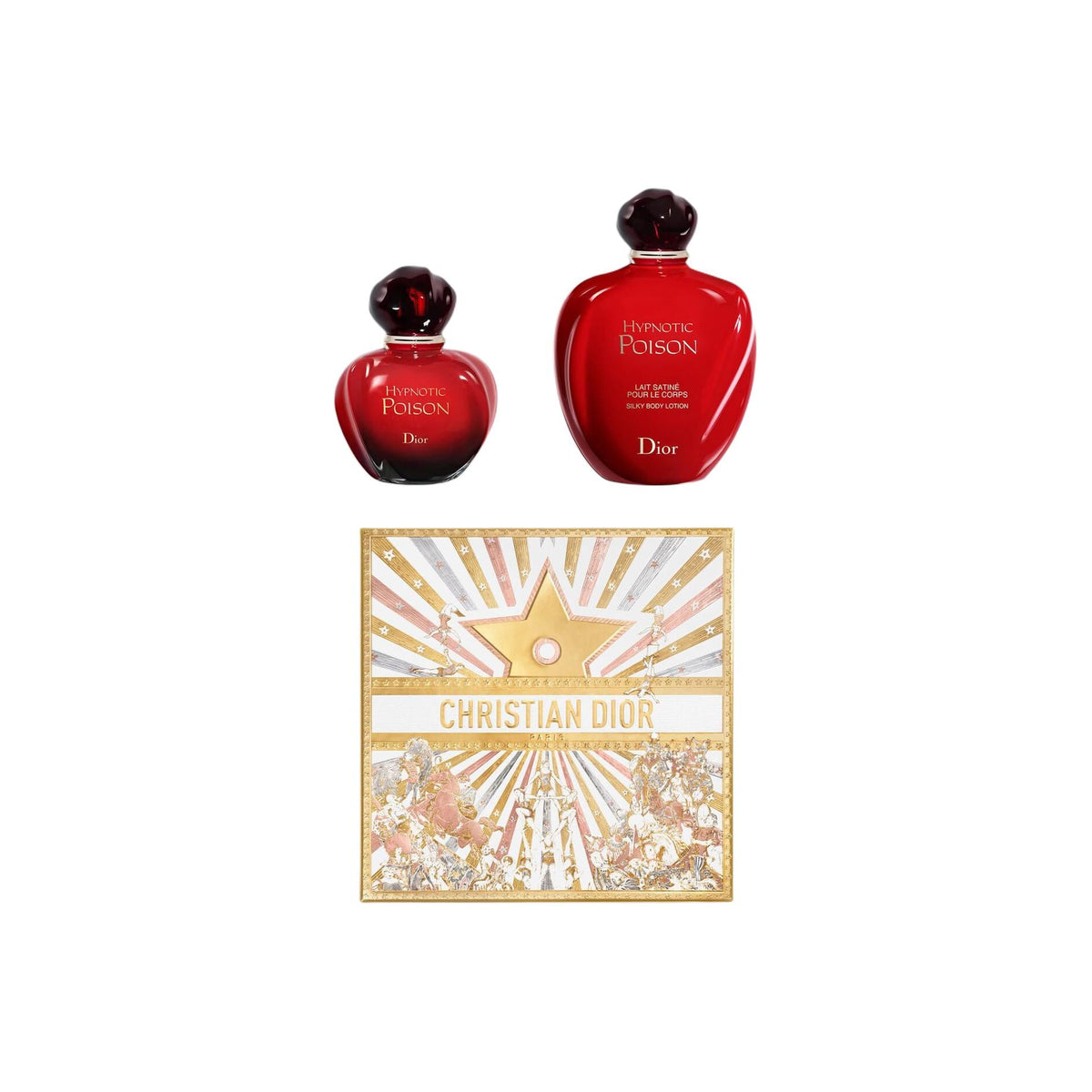 Dior Baissong Red Poison Body Lotion Perfume Set Fantasy Wish Box Limited Edition Eau De Toilette