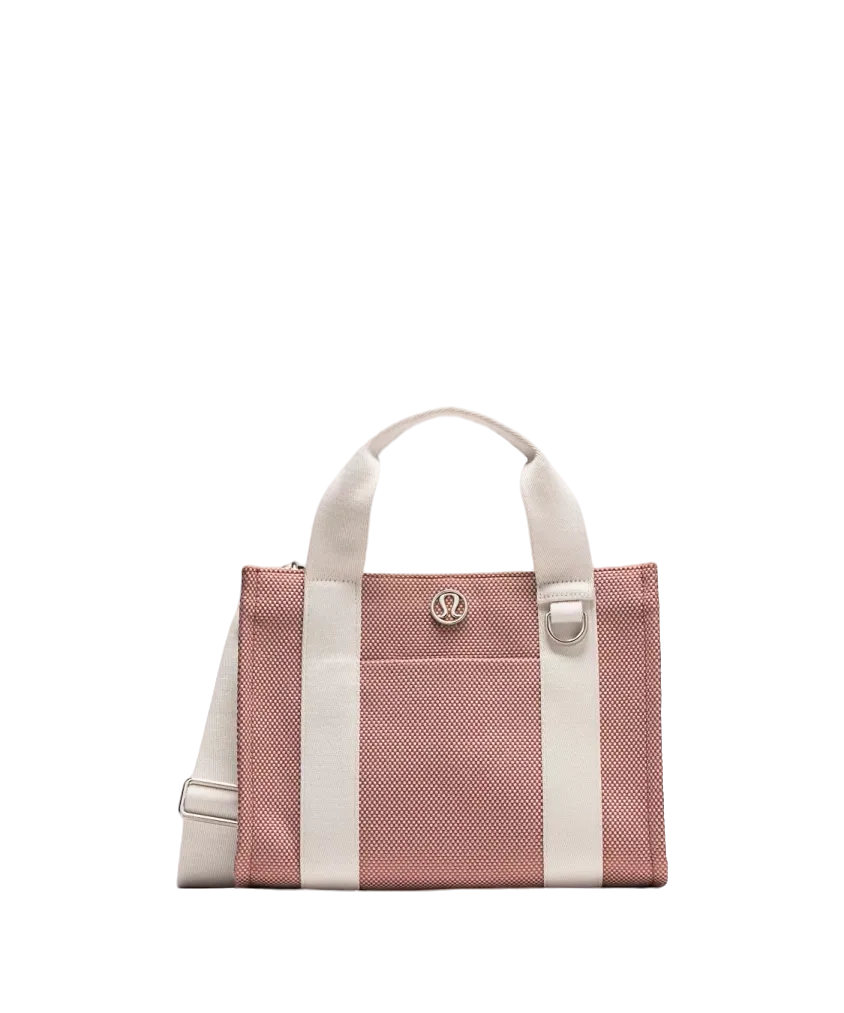 Lululemon Two-Tone Canvas Mini Tote Bag 4.5L Spiced Chai/Bone