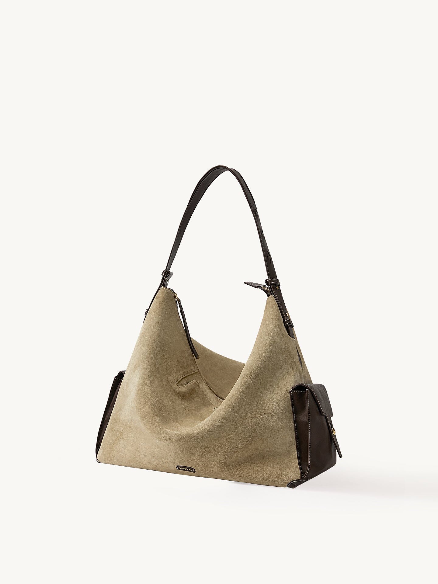 Songmont Extra Large Yore Hobo Bag Dune Suede