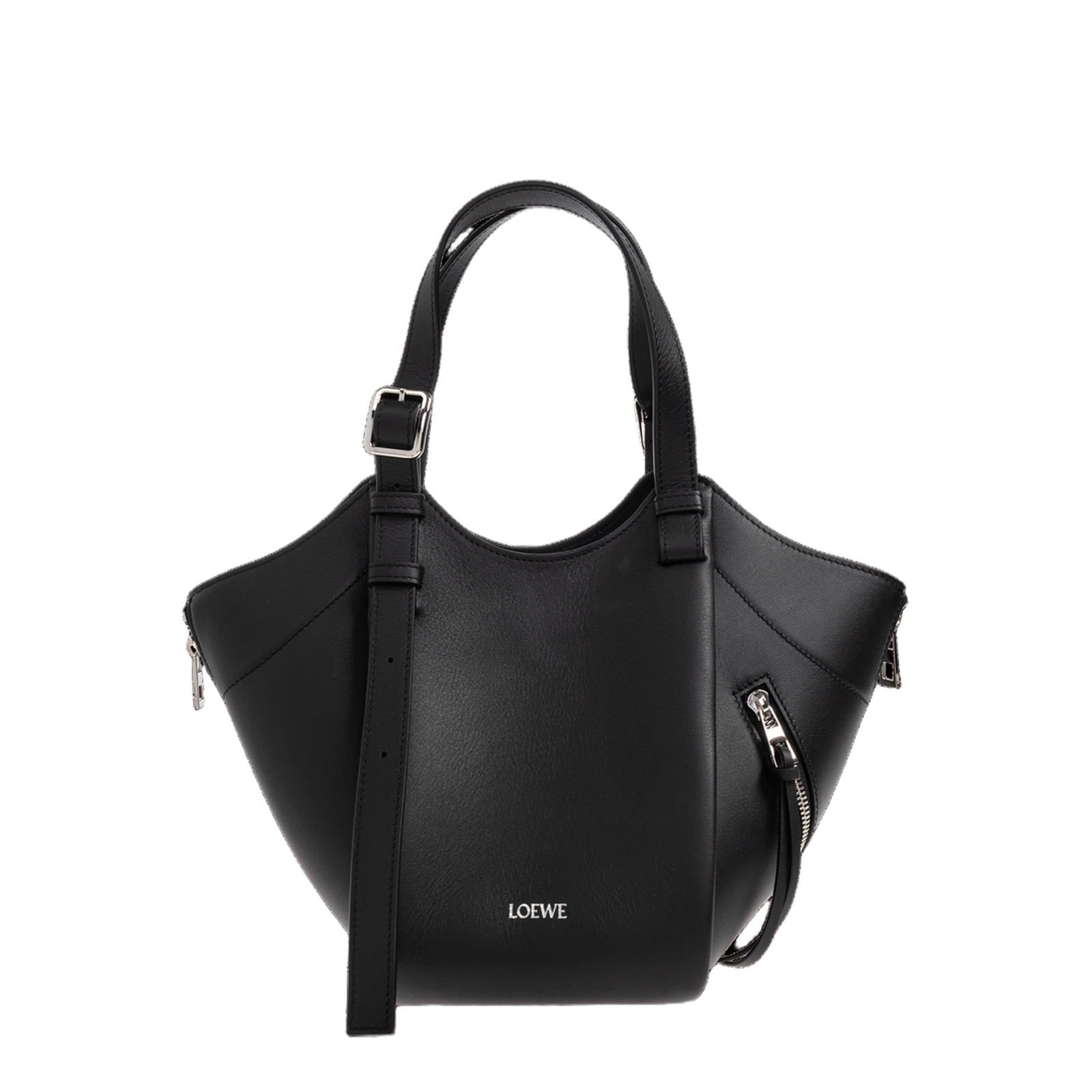 Hammock Flip Medium Shoulder Bag - Black
