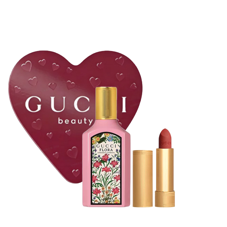 Gucci Dreamy Gardenia Mini Golden Tube Lipstick Balm Makeup Perfume Set 2026 520 Box Limited Edition Eau De Parfum Edp