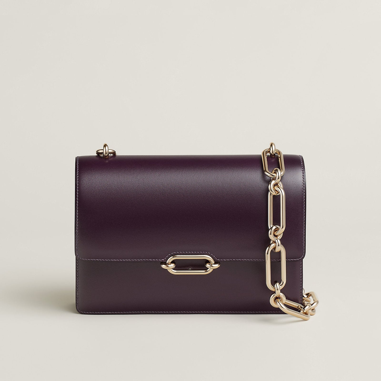 Hermes Fonsbelle Chaine Bag Raisin