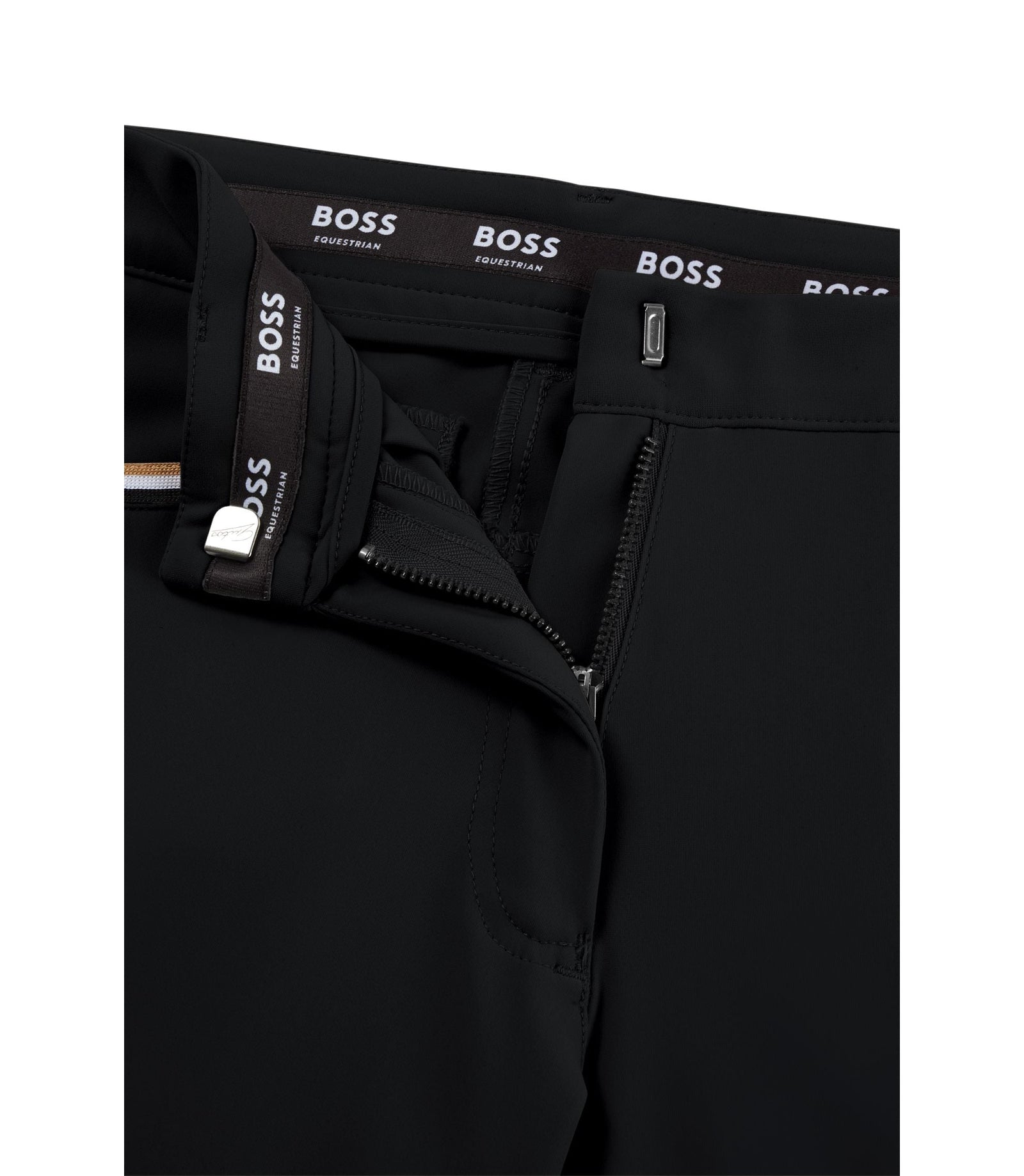 Boss Equestrian Knee Grip Breeches In Power Stretch Material Black Women's
