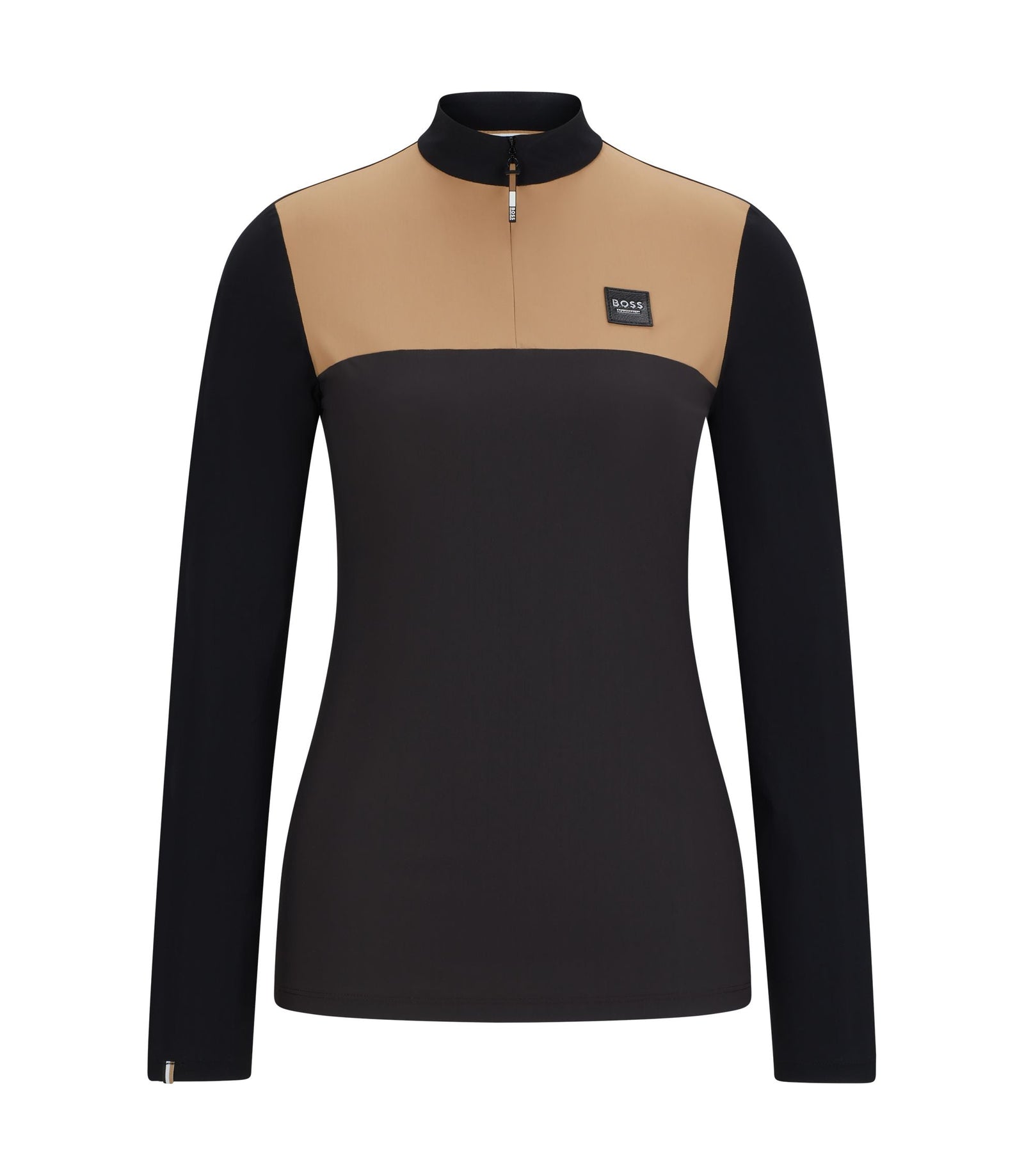 Boss Equestrian Training Top With Colour Blocking Brown Women's