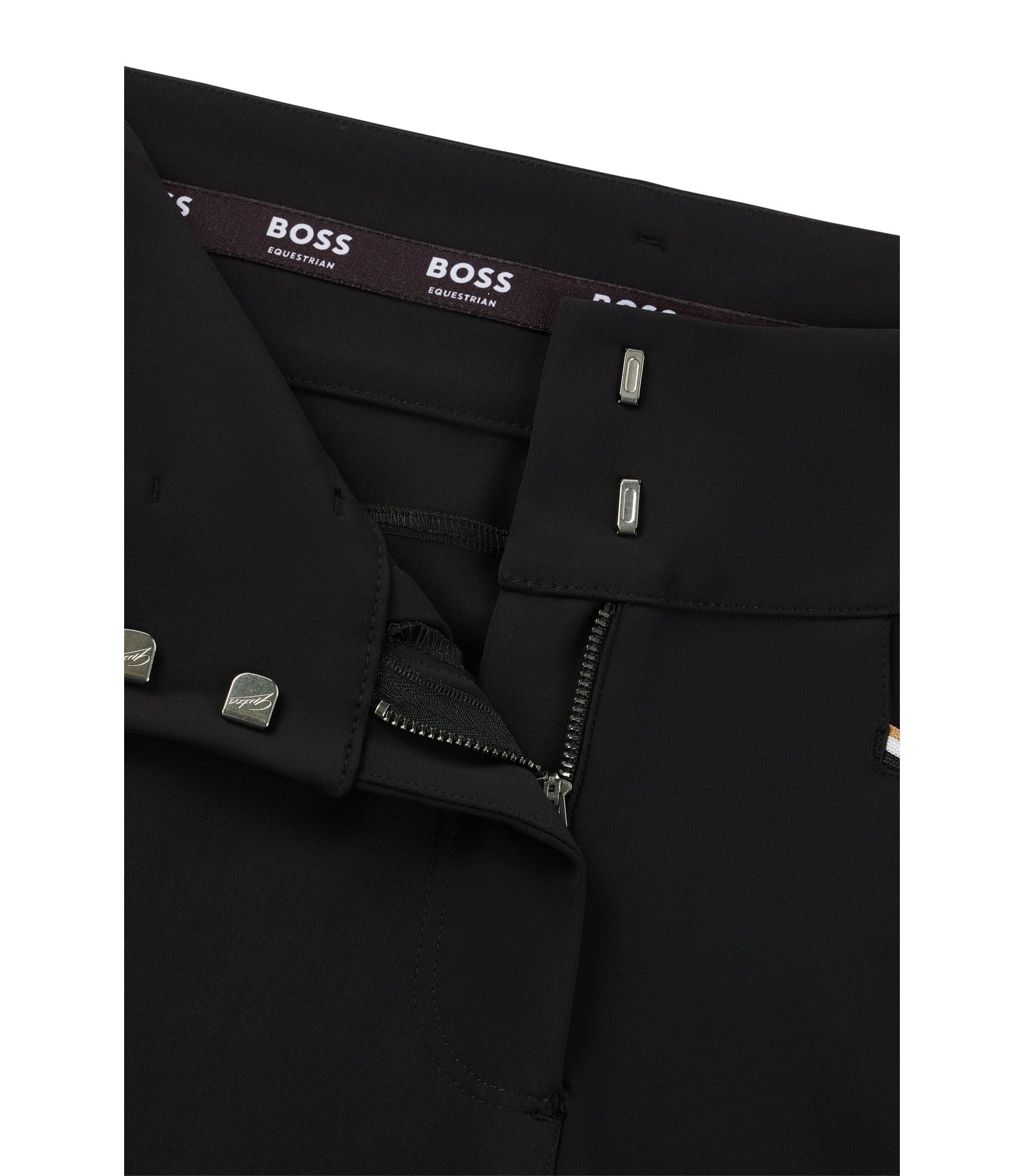 Boss Equestrian Knee Grip Breeches With High Waist Black Women's