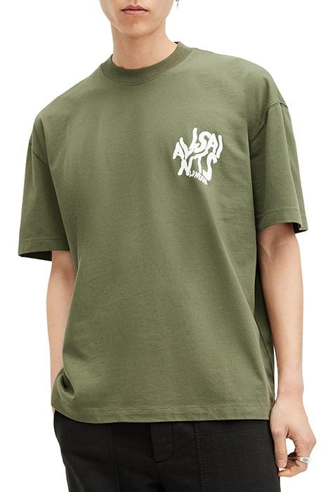 ALL SAINTS ORLANDO SS CREW FLEUR GREEN