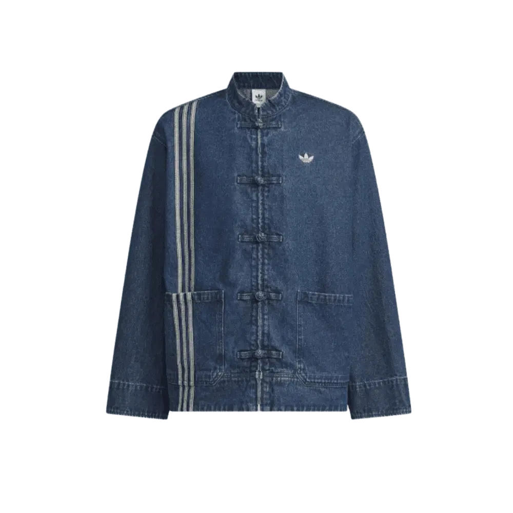 adidas CTT Oversized Chinese Track Top 3.0 Gender Neutral Jacket Medium Blue Denim
