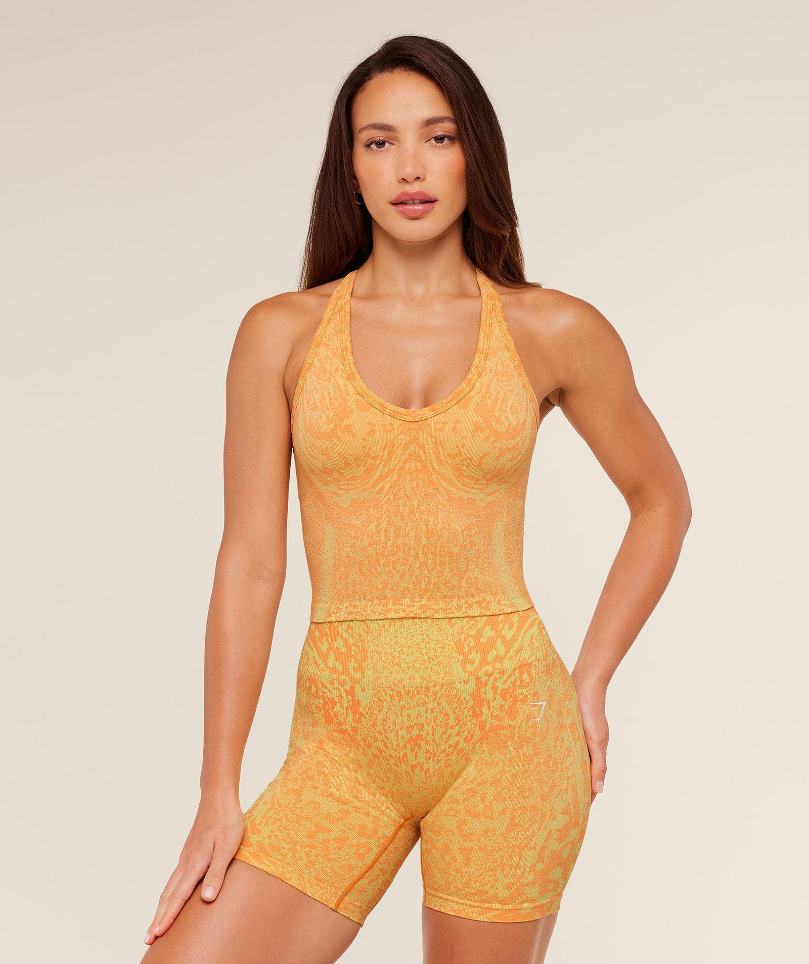 Women's Gymshark Adapt Animal X Whitney Tank Top With Shelf Sorbet Yellow