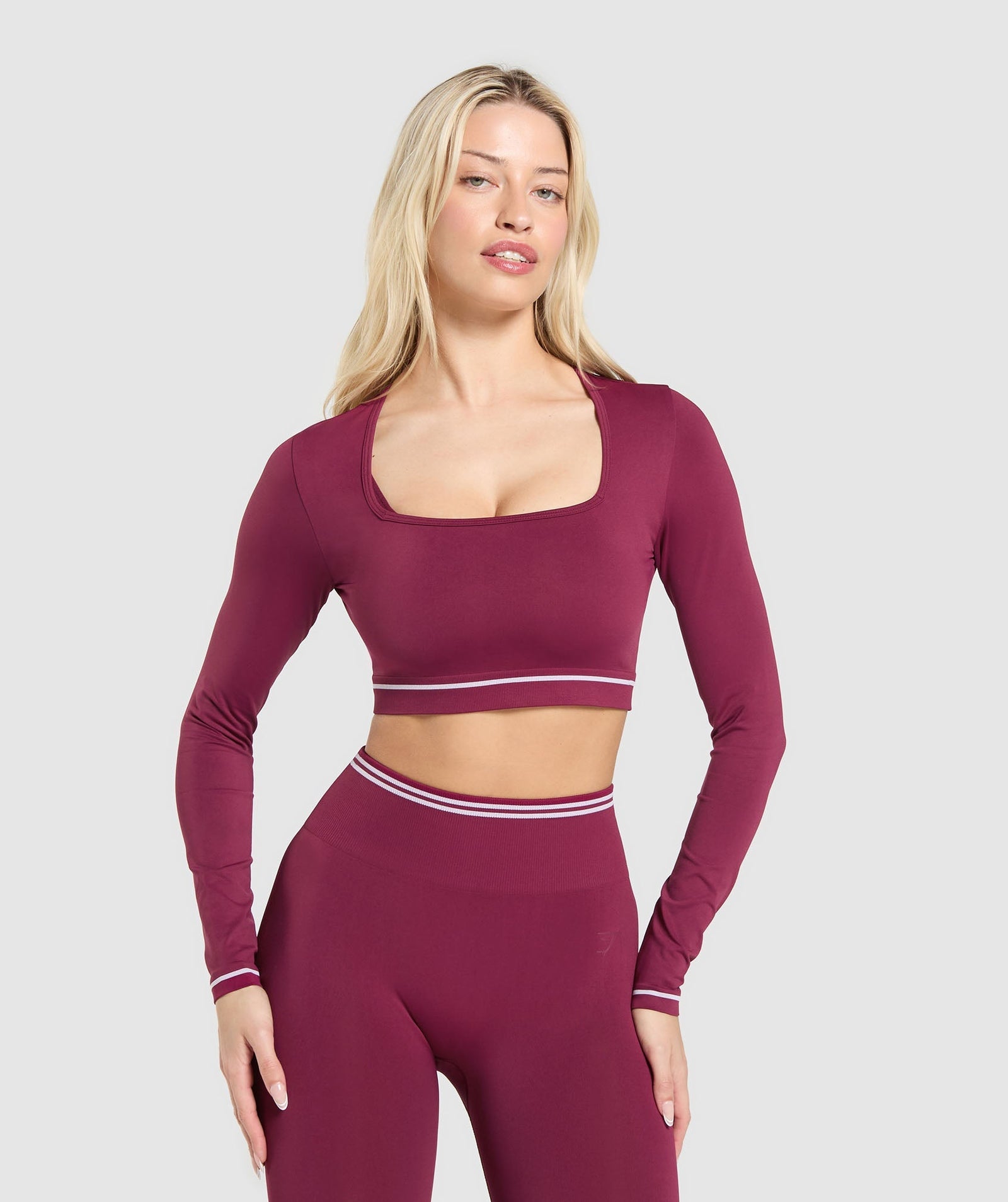 Women's Gymshark Contrast Seamless Crop Top Strong Pink