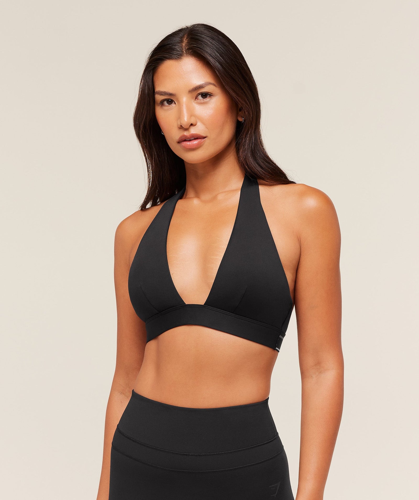 Women's Gymshark Plunge Sports Bra Black