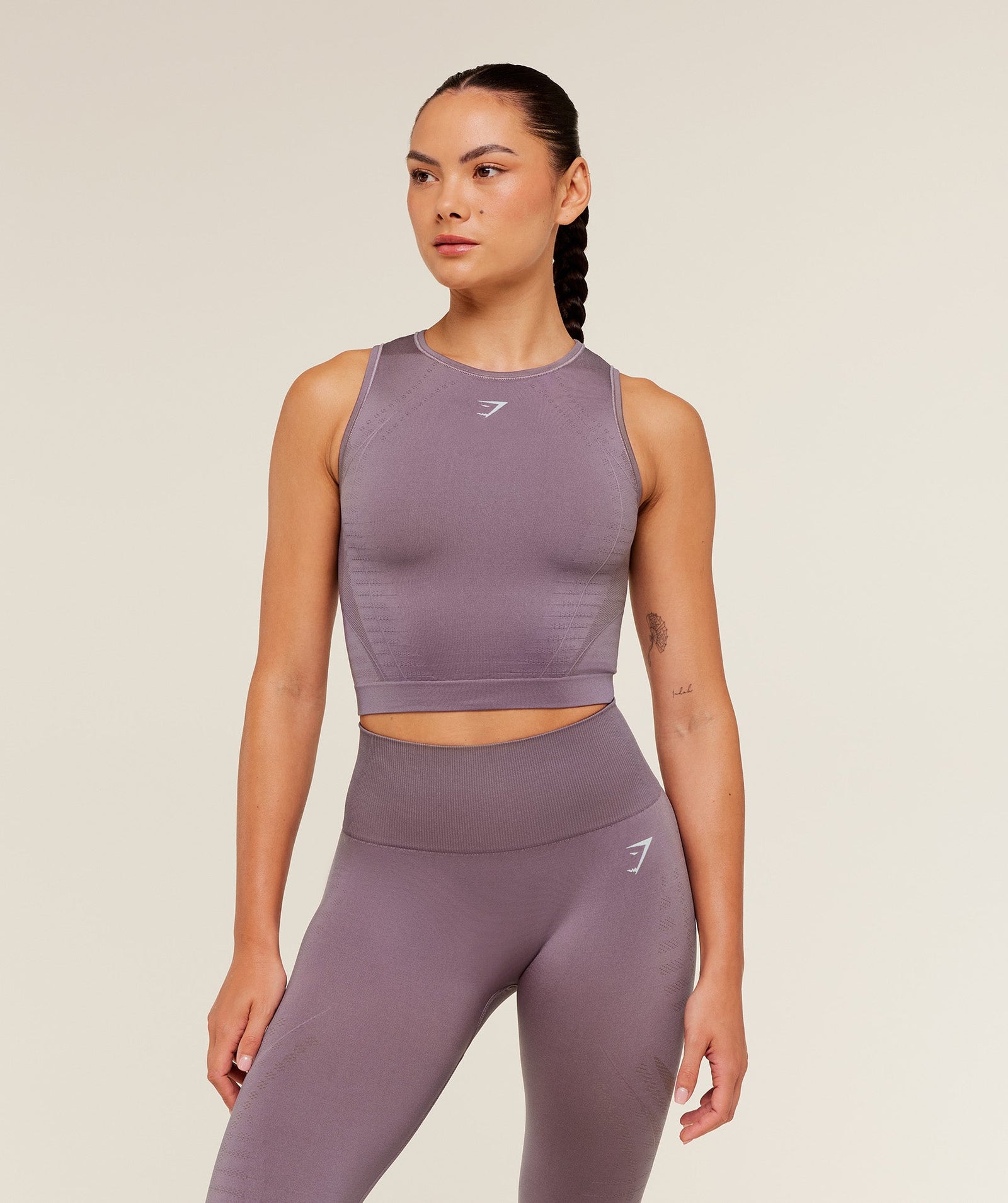 Women's Gymshark Running Seamless Tank Dusk Purple