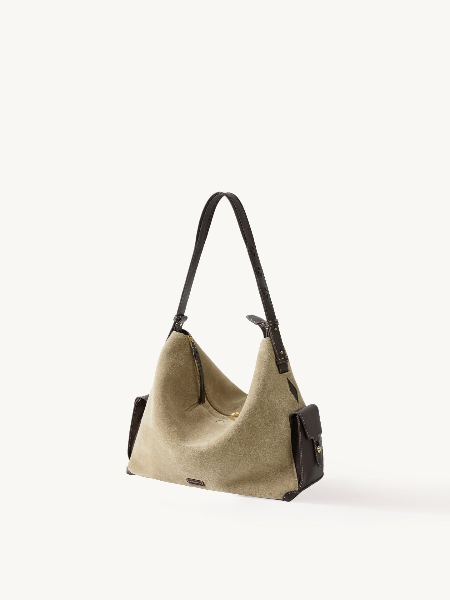 Songmont Large Yore Hobo Bag Dune Suede