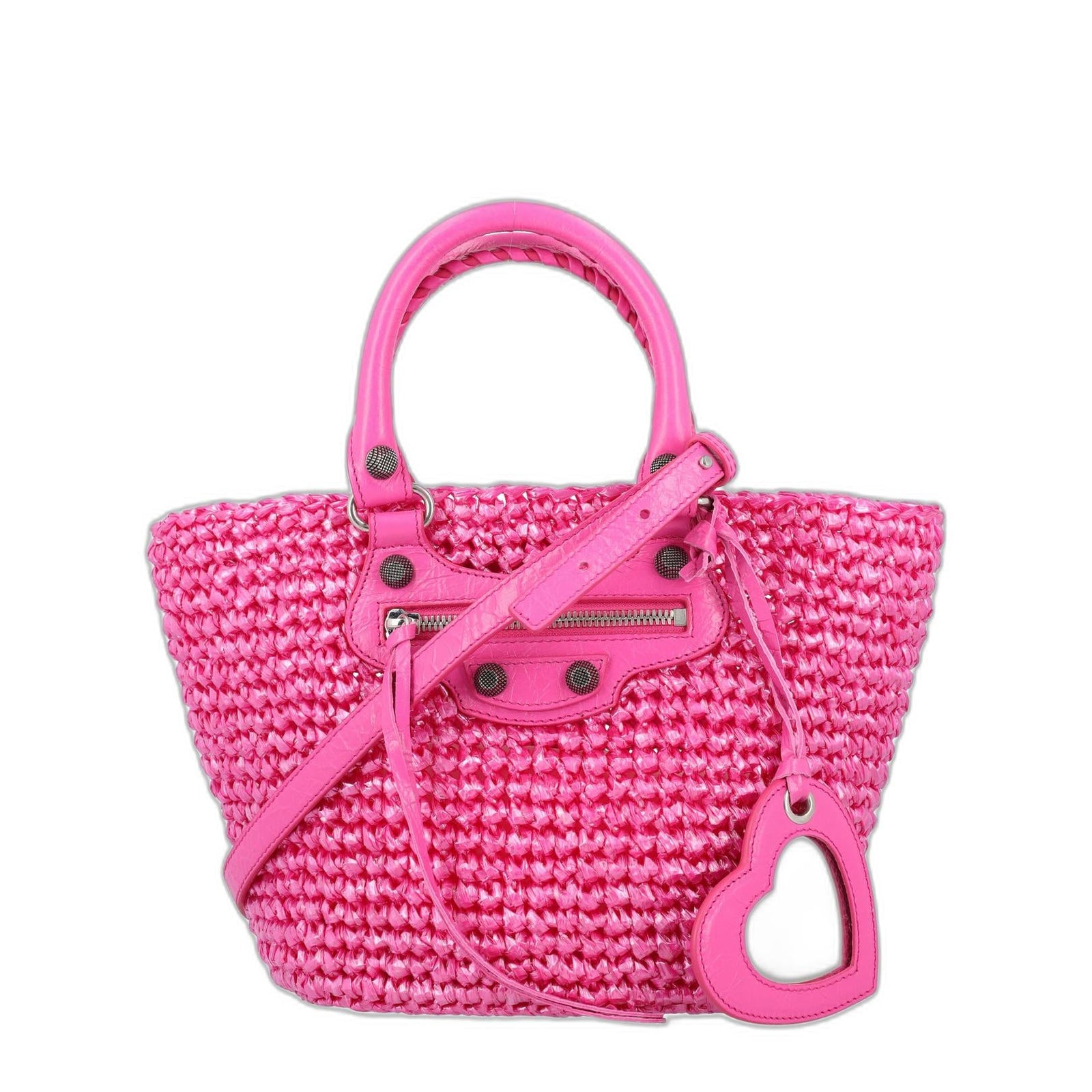 Le Cagole Small Panier Tote Bag in Pink