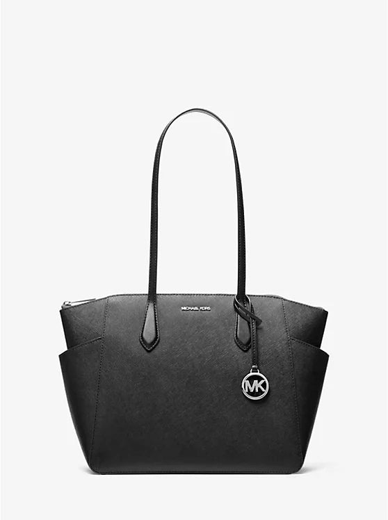 Michael Kors Marilyn Medium Saffiano Leather Tote Bag Black