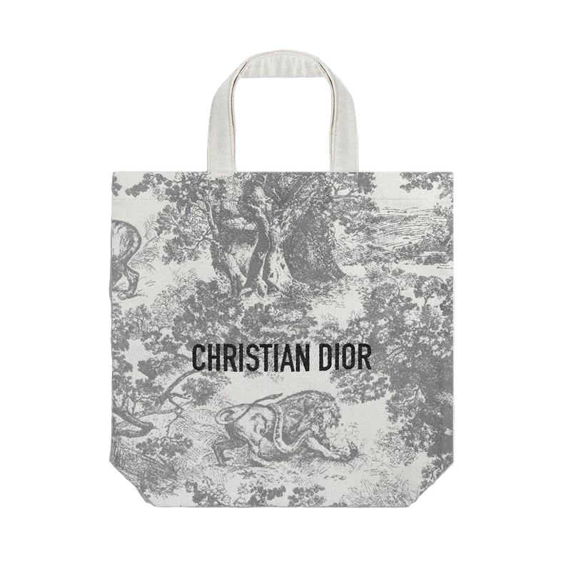 Christian Dior Exclusive Fabric Tote Bag Grey