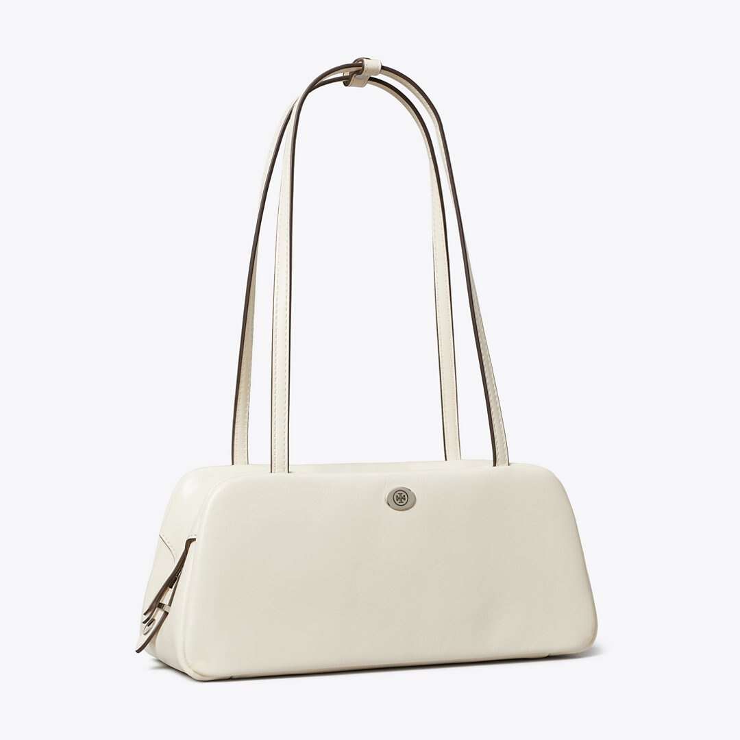 Tory Burch Robinson Satchel Light Cream