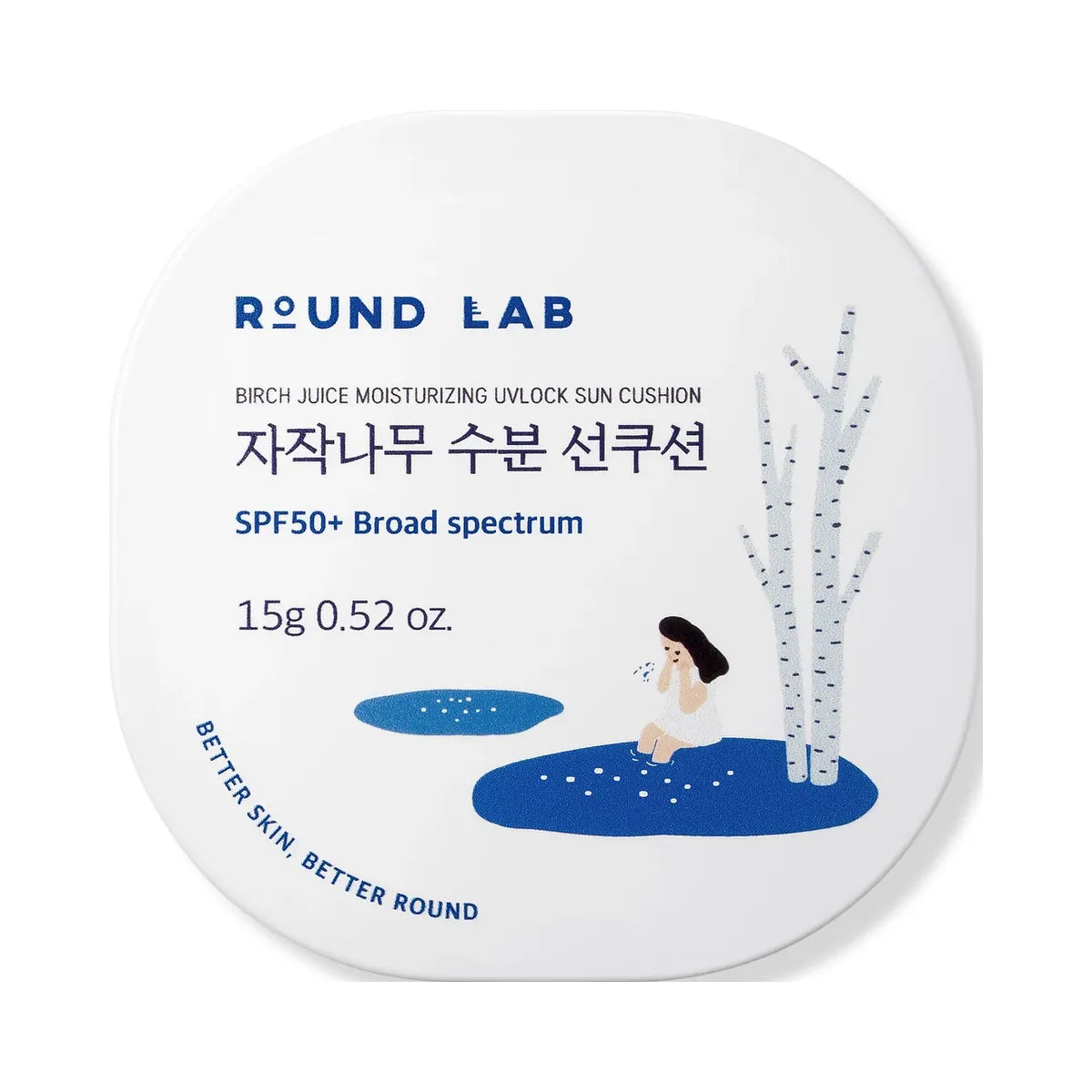 ROUND LAB Birch Juice Moisturizing UVLOCK Sun Cushion SPF 50