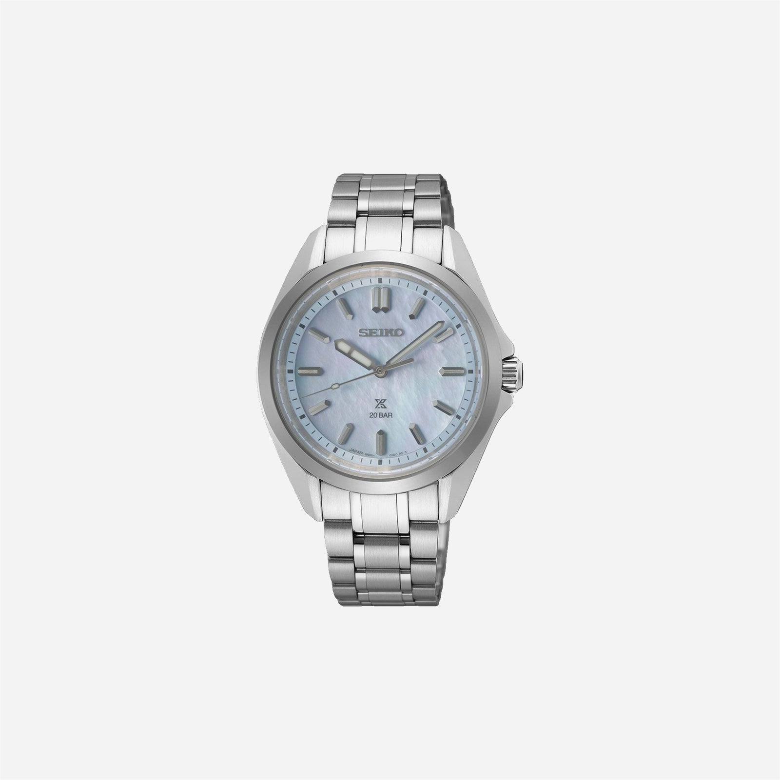 Seiko Prospex Marine Sports in Aqua Blue Light Blue MOP Dial Stainless Steel Watch WMNS - SUR607J1