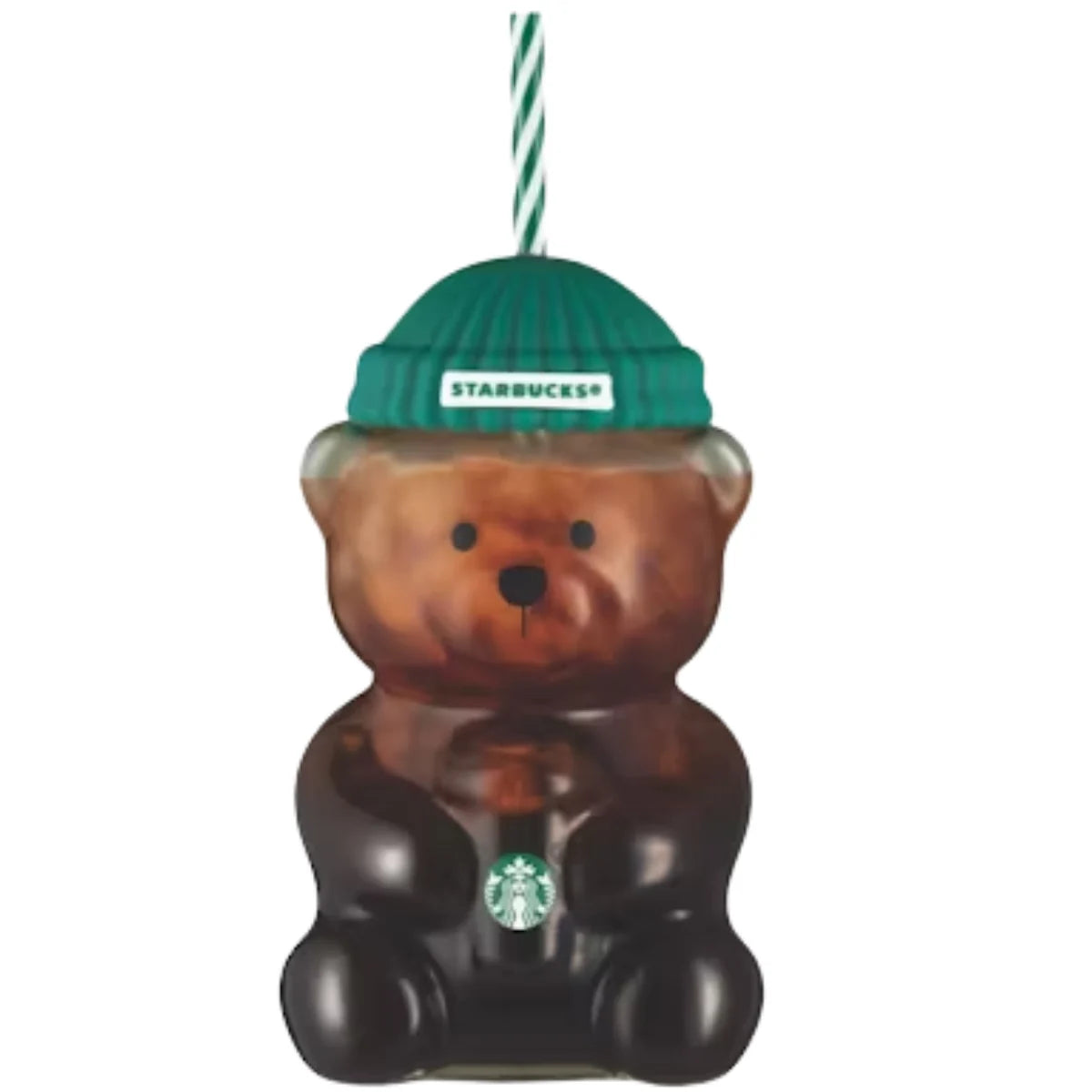 Starbucks Bear Bearista Glass Tumbler Cup