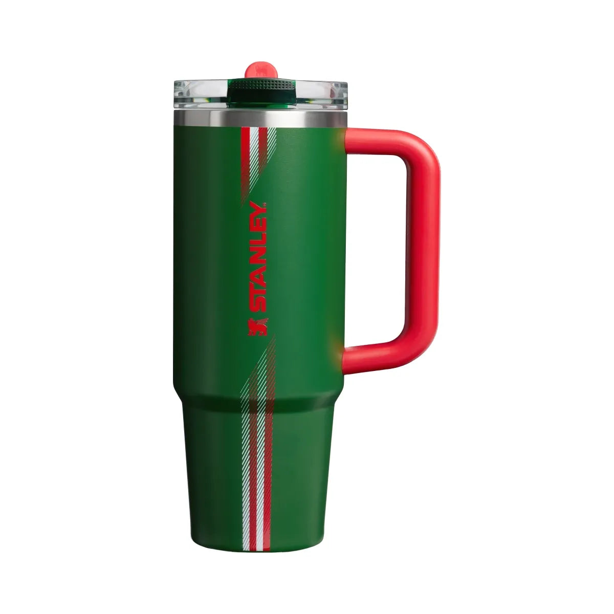 Stanley Country Collection Quencher Protour Flip Straw Tumbler Team Dark Green Red 30 OZ