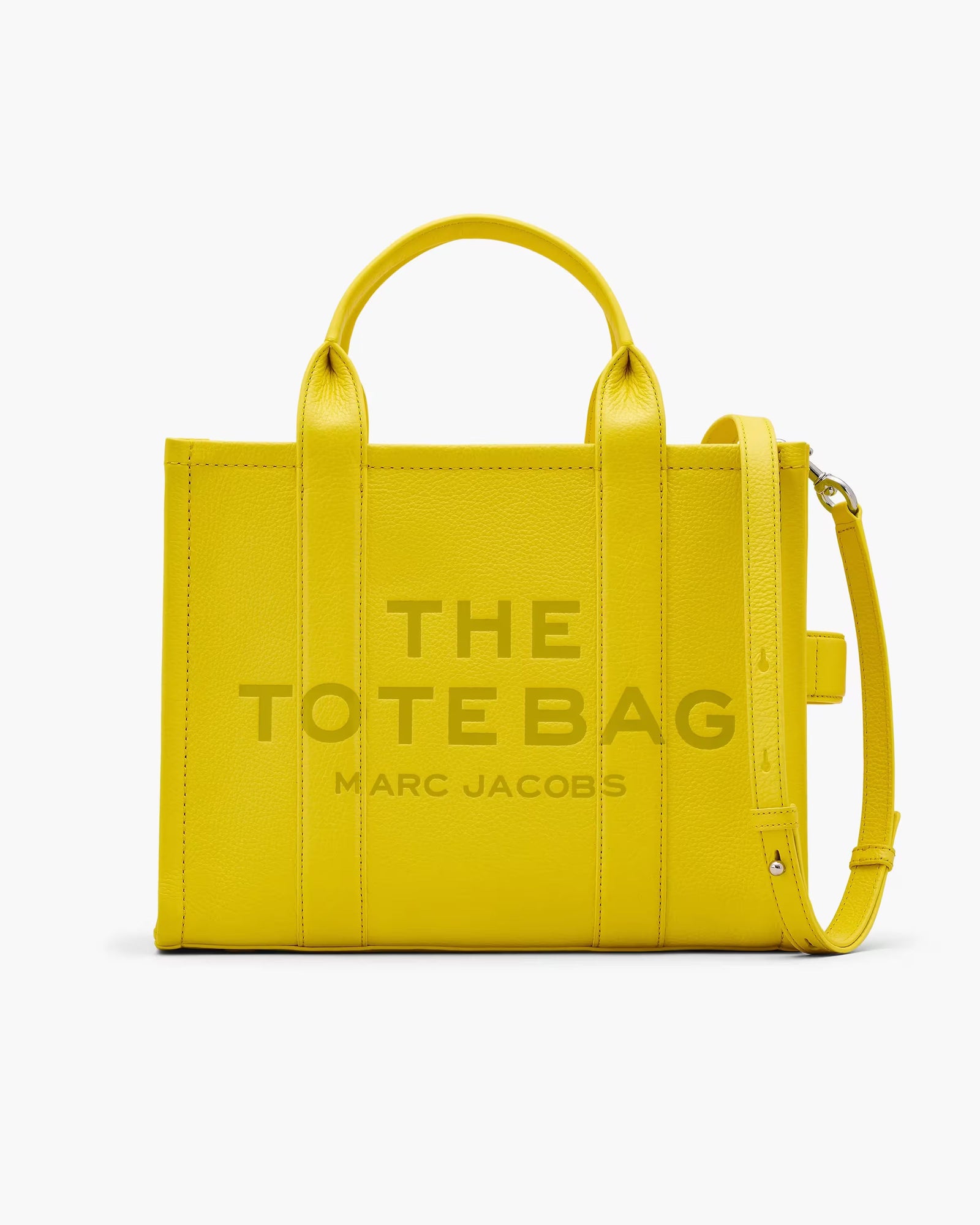 Marc Jacobs The Leather Medium Tote Bag Daisy Yellow