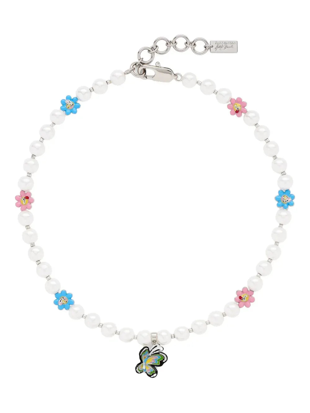 x Hattie Stewart The Garden Pearl Station necklace